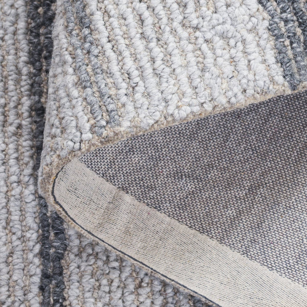 Safavieh Harvest Hand-Tufted Wool Rug In Neutral Grey — Plush 3/8" Pile, Modern Square Design For Living Areas 6'-0" x 6'-0" HVT116F-6SQ