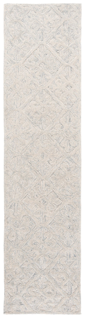 Safavieh Harvest Handwoven Wool Area Rug In Light Blue Grey — Low Pile 3/8" Comfort, Durable Modern Elegance 6'-0" x 9'-0" HVT117L-6