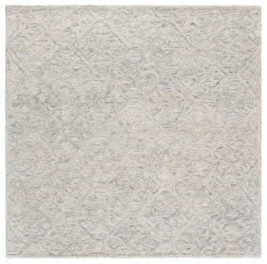Safavieh Harvest Handwoven Wool Area Rug In Light Blue Grey — Low Pile 3/8" Comfort, Durable Modern Elegance 6'-0" x 9'-0" HVT117L-6