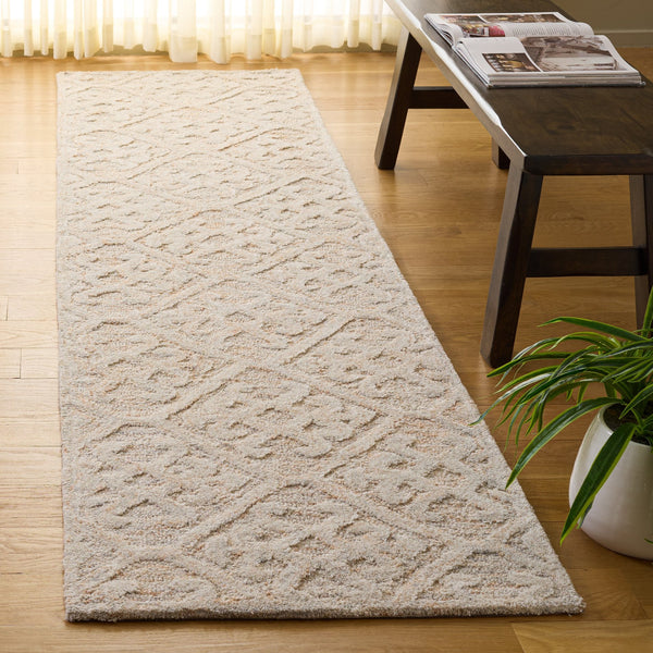 Safavieh Harvest Handwoven Wool Rug In Rust And Grey – Low Pile 3/8" Plush Texture For Modern Homes 9'-0" x 12'-0" HVT117P-9