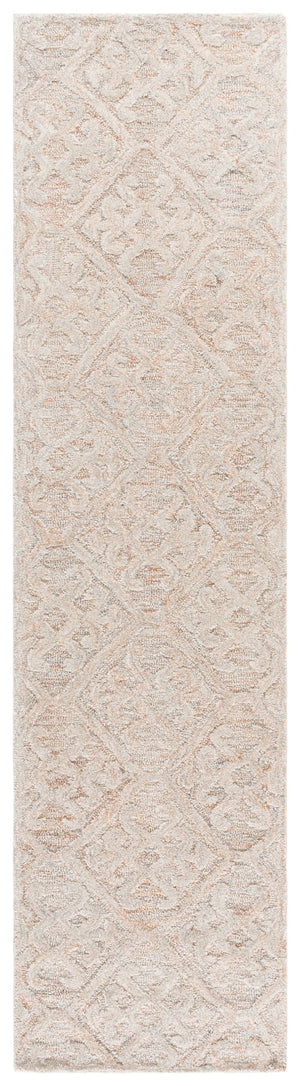 Safavieh Harvest Handwoven Wool Rug In Rust And Grey – Low Pile 3/8" Plush Texture For Modern Homes 9'-0" x 12'-0" HVT117P-9