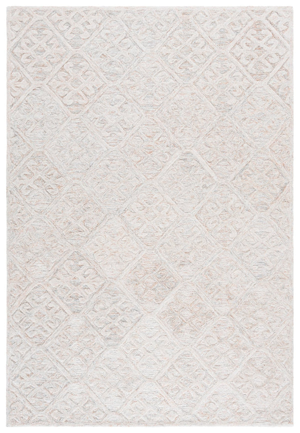 Safavieh Harvest Handwoven Wool Rug In Rust And Grey – Low Pile 3/8" Plush Texture For Modern Homes 9'-0" x 12'-0" HVT117P-9
