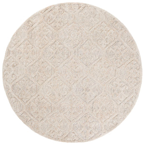 Safavieh Harvest Hand-Woven Wool Rug In Rust And Grey — Minimal, Plush 3/8" Pile For Modern & Transitional Spaces 6'-0" x 6'-0" HVT117P-6SQ