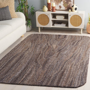 Safavieh Harvest Elegant Hand Tufted Area Rug – Warm Minimalist Design To Enhance Your Modern Living Space Brown 80% Polyester,20% Wool Hvt118t-4