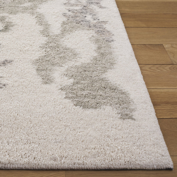 Safavieh Harvest Hand-Tufted Wool Rug In Ivory And Green – Modern Abstract Design, Low-Profile Plush Comfort 9'-0" x 12'-0" HVT121Y-9