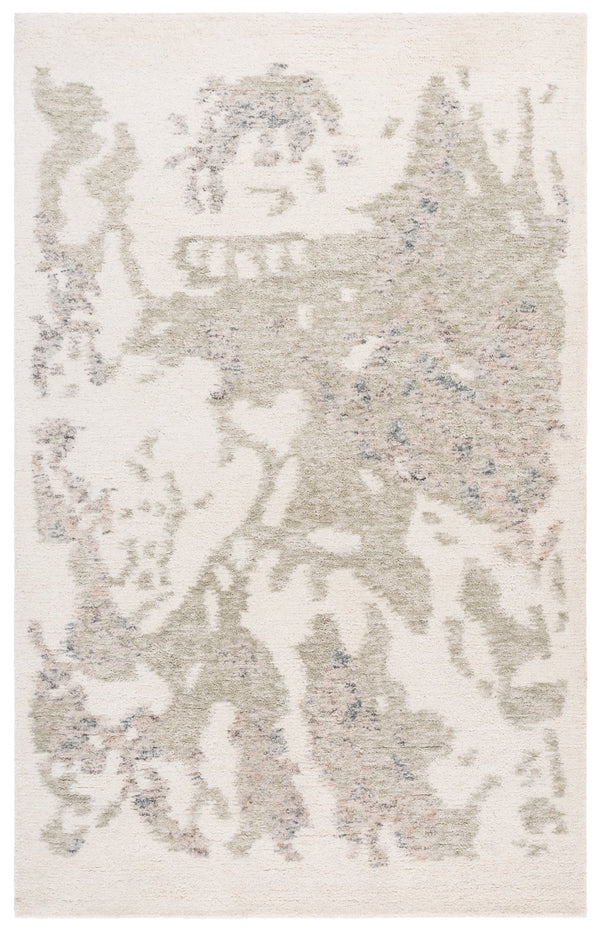 Safavieh Harvest Hand-Tufted Wool Rug In Ivory And Green – Modern Abstract Design, Low-Profile Plush Comfort 9'-0" x 12'-0" HVT121Y-9