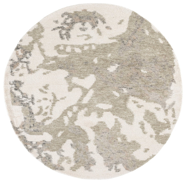 Safavieh Harvest Hand-Tufted Wool Rug In Ivory And Green – Modern Abstract Design, Low-Profile Plush Comfort 9'-0" x 12'-0" HVT121Y-9