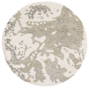 Safavieh Harvest Hand‑Tufted Wool Area Rug In Ivory & Green — Abstract Modern Design, Low‑Profile Comfort 6'-0" x 9'-0" HVT121Y-6
