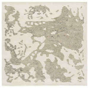 Safavieh Harvest Hand-Tufted Wool Rug In Ivory And Green – Modern Abstract Design, Low-Profile Plush Comfort 9'-0" x 12'-0" HVT121Y-9