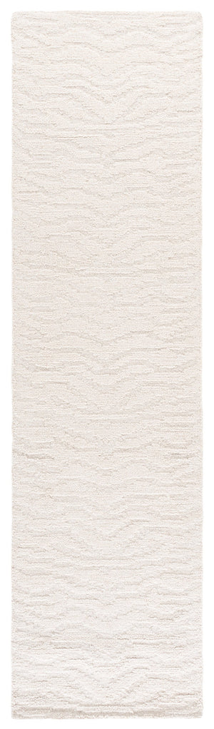Safavieh Harvest Hand-Tufted Ivory Wool Rug With Contemporary Abstract Design — Low-Pile, Soft Texture, Cozy Centerpiece 6'-0" x 6'-0" HVT122A-6R