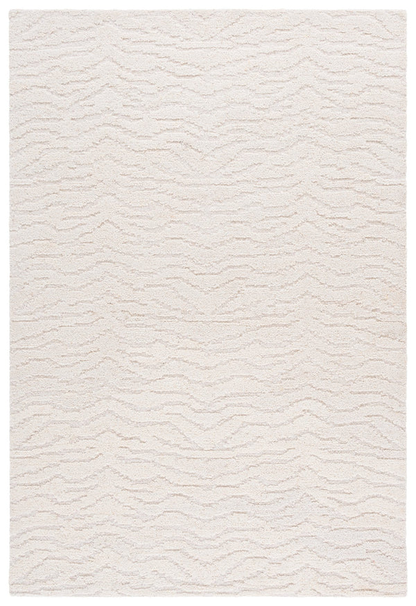 Safavieh Harvest Hand-Tufted Ivory Wool Area Rug — 8X10 Modern Abstract Design, Plush Low-Profile Comfort 9'-0" x 12'-0" HVT122A-9