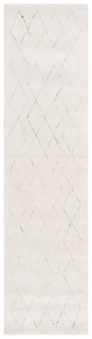 Safavieh Harvest Hand-tufted Runner Rug - Luxurious Wool And Cotton Blend With Elegant Geometric Design Ivory ,Green 80% Wool & 20% Cotton Hvt201a-29