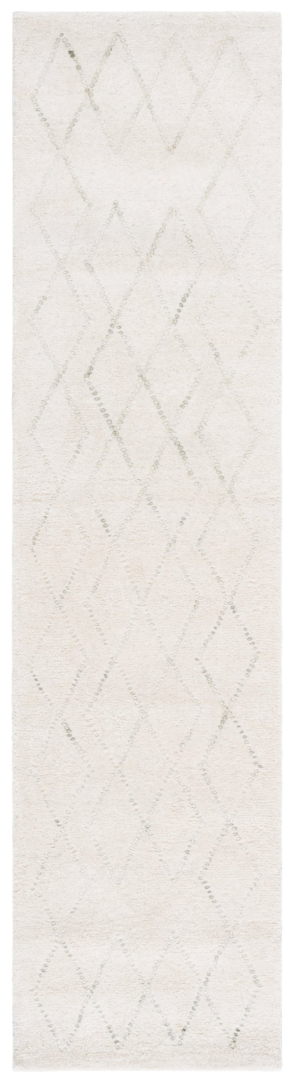 Safavieh Harvest Hand-tufted Runner Rug - Luxurious Wool And Cotton Blend With Elegant Geometric Design Ivory ,Green 80% Wool & 20% Cotton Hvt201a-29