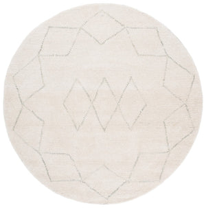 Safavieh Harvest Hand-tufted Wool Cotton Blend Area Rug - Elegant Diamond Pattern For Cozy Home Décor Ivory ,Green 80% Wool & 20% Cotton Hvt201a-3