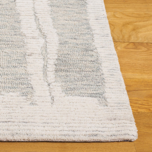 Safavieh Harvest Medium Rectangle Area Rug - Luxurious 5x8 Ivory & Light Blue, Hand-tufted Elegance For Home Ivory ,Light Blue 80% Wool,20% Cotton Hvt301a-5