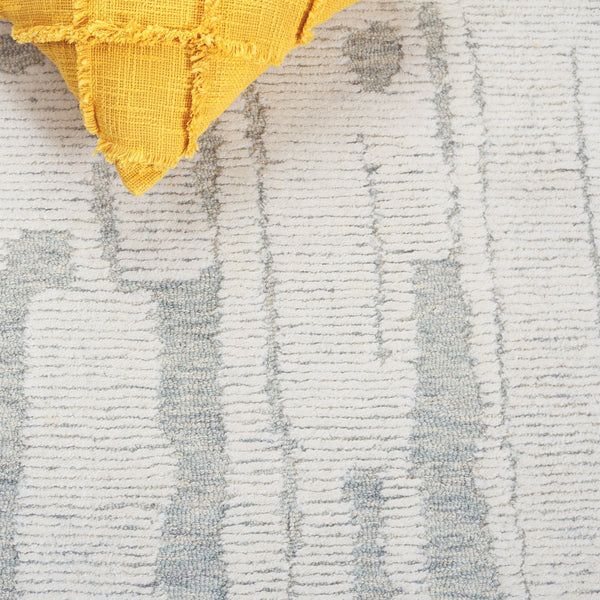 Safavieh Harvest Medium Rectangle Area Rug - Luxurious 5x8 Ivory & Light Blue, Hand-tufted Elegance For Home Ivory ,Light Blue 80% Wool,20% Cotton Hvt301a-5