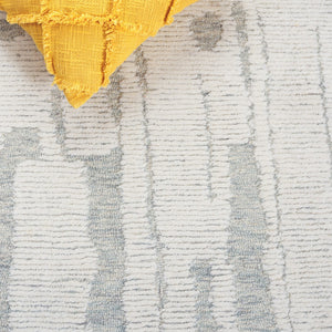 Safavieh Harvest Luxurious Hand-tufted Area Rug: Elegant Comfort For Your Home Decor With Timeless Style Ivory ,Light Blue 80% Wool,20% Cotton Hvt301a-29