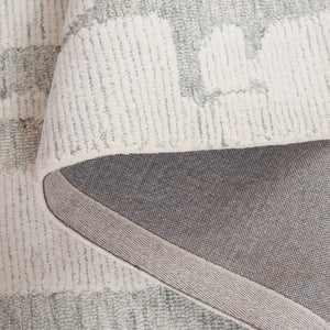 Safavieh Harvest Medium Rectangle Area Rug - Luxurious 5x8 Ivory & Light Blue, Hand-tufted Elegance For Home Ivory ,Light Blue 80% Wool,20% Cotton Hvt301a-5