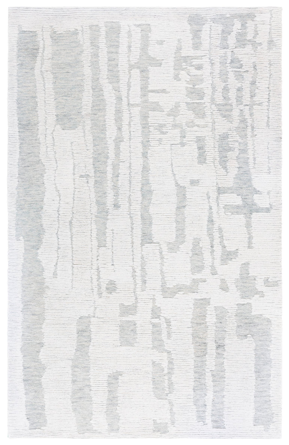 Safavieh Harvest Medium Rectangle Area Rug - Luxurious 5x8 Ivory & Light Blue, Hand-tufted Elegance For Home Ivory ,Light Blue 80% Wool,20% Cotton Hvt301a-5