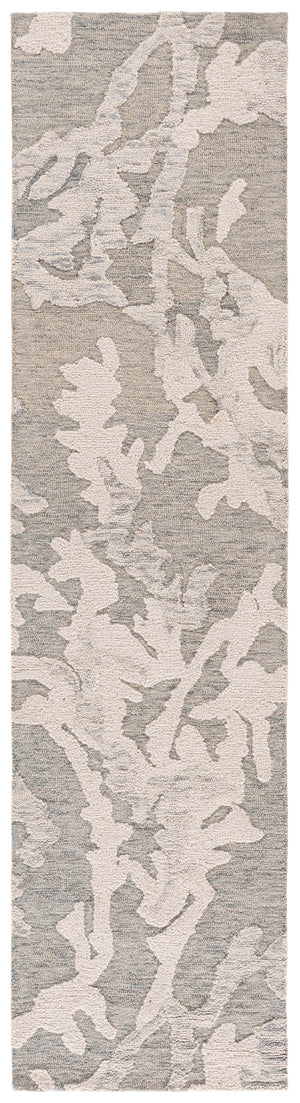 Safavieh Harvest Hand-Tufted Light Grey & Ivory Area Rug — Wool-Cotton Blend, Low-Profile 3/8" Pile, Durable Craftsmanship 3'-0" x 5'-0" HVT302F-3