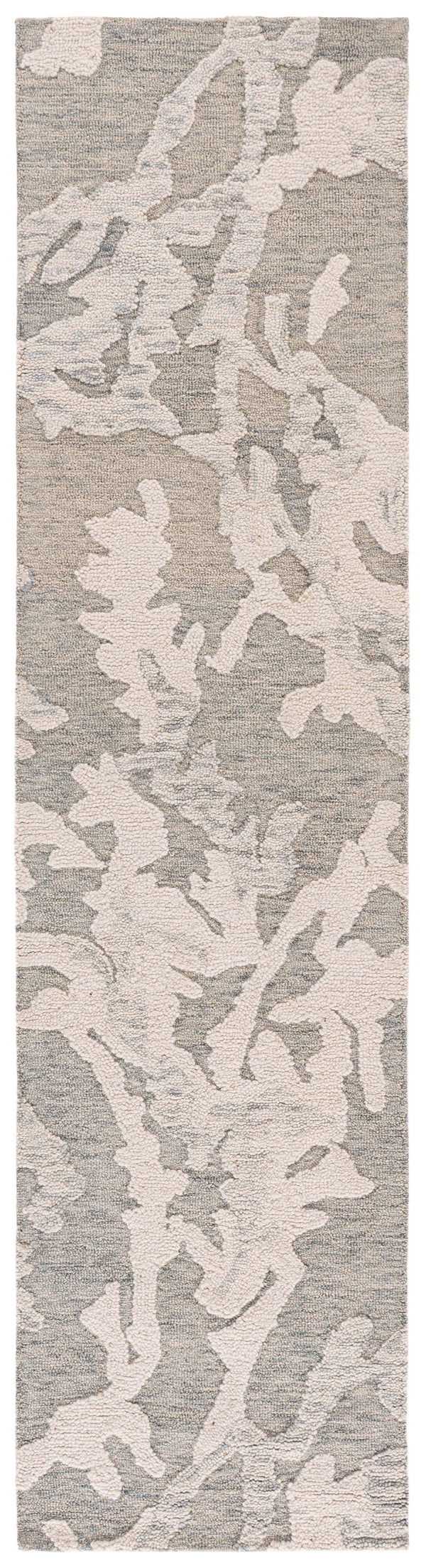 Safavieh Harvest Hand-Tufted Light Grey & Ivory Area Rug — Wool-Cotton Blend, Low-Profile 3/8" Pile, Durable Craftsmanship 3'-0" x 5'-0" HVT302F-3