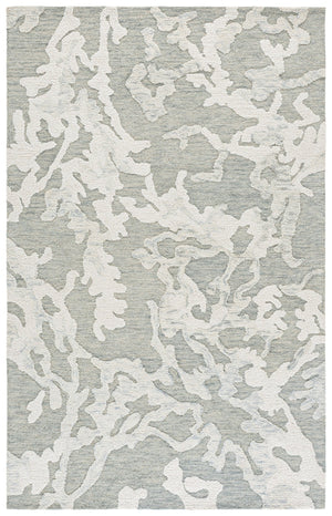 Safavieh Harvest Hand-Tufted Light Grey & Ivory Area Rug — Wool-Cotton Blend, Low-Profile 3/8" Pile, Durable Craftsmanship 3'-0" x 5'-0" HVT302F-3