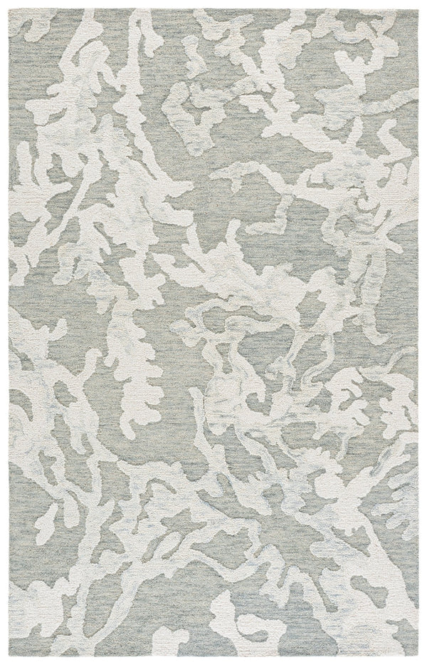 Safavieh Harvest Hand-Tufted Light Grey & Ivory Area Rug — Wool-Cotton Blend, Low-Profile 3/8" Pile, Durable Craftsmanship 3'-0" x 5'-0" HVT302F-3