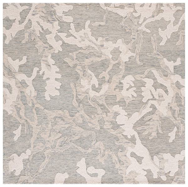 Safavieh Harvest Hand-Tufted Light Grey & Ivory Area Rug — Wool-Cotton Blend, Low-Profile 3/8" Pile, Durable Craftsmanship 3'-0" x 5'-0" HVT302F-3