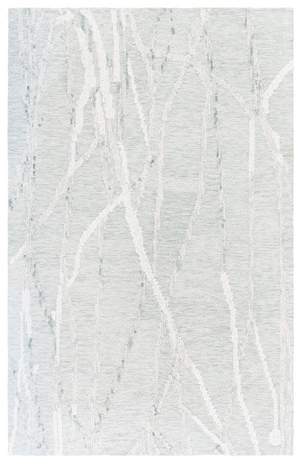 Safavieh Harvest 5ft X 8ft Hand-tufted Area Rug In Sage And Ivory - Chic, Soft Wool & Cotton Blend Design Sage ,Ivory 80% Wool,20% Cotton Hvt303w-5