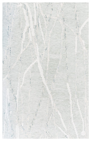 Safavieh Harvest Modern Hand-tufted Area Rug In Elegant Green And Cream Design For Stylish Home Decor Sage ,Ivory 80% Wool,20% Cotton Hvt303w-29