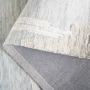 Safavieh Harvest Modern Hand Tufted Area Rug - Luxurious Light Blue & Ivory 5x8 Ft, Soft Wool Blend Comfort Light Blue ,Ivory 80% Wool,20% Cotton Hvt304l-5