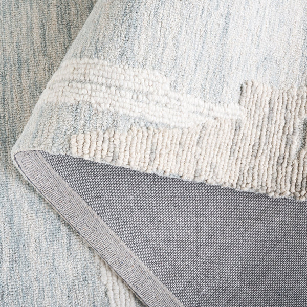 Safavieh Harvest Modern Hand Tufted Area Rug - Luxurious Light Blue & Ivory 5x8 Ft, Soft Wool Blend Comfort Light Blue ,Ivory 80% Wool,20% Cotton Hvt304l-5