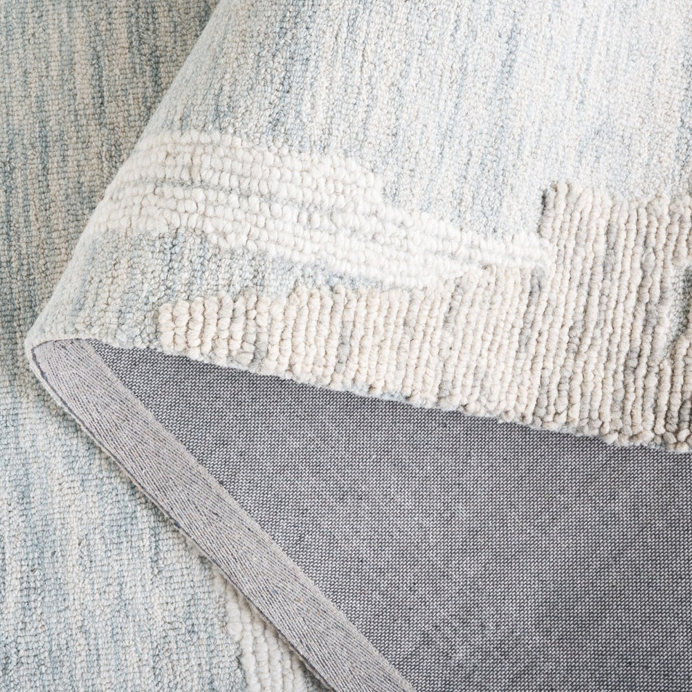 Safavieh Harvest Hand-tufted Area Rug – Modern Design In Soft Blue And Ivory For Stylish Home Décor Light Blue ,Ivory 80% Wool,20% Cotton Hvt304l-3