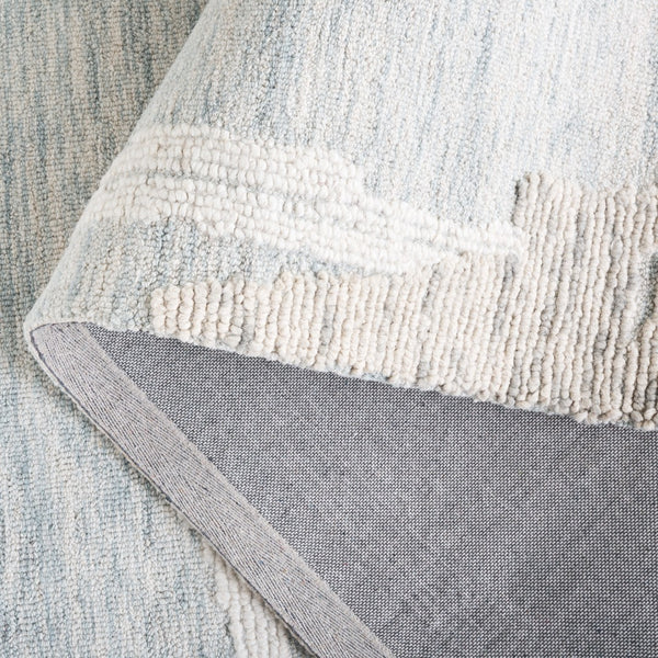 Safavieh Harvest Hand-tufted Area Rug – Modern Design In Soft Blue And Ivory For Stylish Home Décor Light Blue ,Ivory 80% Wool,20% Cotton Hvt304l-3