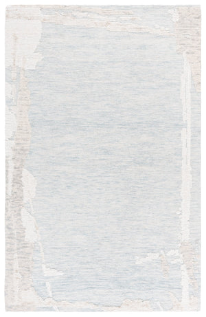 Safavieh Harvest Modern Hand Tufted Area Rug - Luxurious Light Blue & Ivory 5x8 Ft, Soft Wool Blend Comfort Light Blue ,Ivory 80% Wool,20% Cotton Hvt304l-5