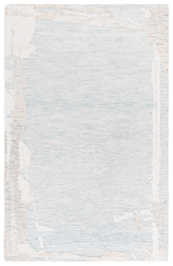 Safavieh Harvest Hand-tufted Area Rug – Modern Design In Soft Blue And Ivory For Stylish Home Décor Light Blue ,Ivory 80% Wool,20% Cotton Hvt304l-3
