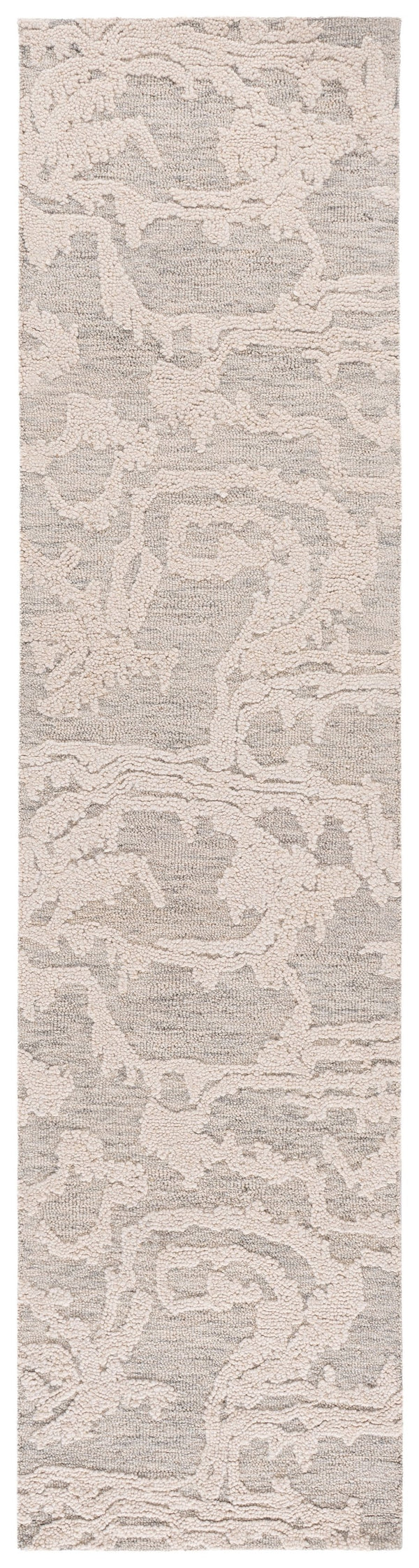 Safavieh Harvest Luxurious Hand-Tufted Grey Ivory Area Rug — 80% Wool 20% Cotton, Modern Transitional Elegance 6'-0" x 6'-0" HVT305F-6SQ