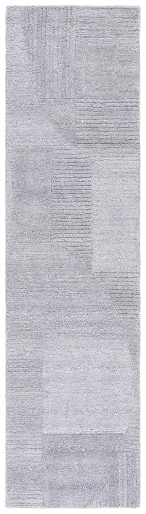 Safavieh Harvest Hand-tufted Runner Rug - Modern Geometric Design For Elegant Home Décor And Comfort Grey Polyester Pile Hvt401f-29