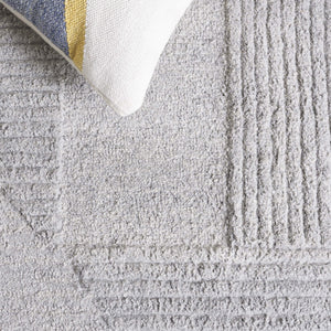 Safavieh Harvest Hand-tufted Runner Rug - Modern Geometric Design For Elegant Home Décor And Comfort Grey Polyester Pile Hvt401f-5