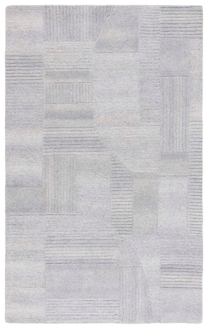 Safavieh Harvest Modern Area Rug - Hand-tufted Polyester With Geometric Design For Stylish Interiors Grey Polyester Pile Hvt401f-4