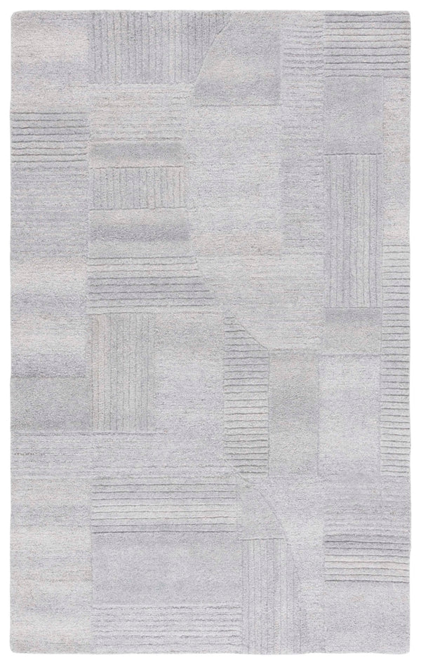 Safavieh Harvest Modern Area Rug - Hand-tufted Polyester With Geometric Design For Stylish Interiors Grey Polyester Pile Hvt401f-4