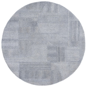 Safavieh Harvest Modern Area Rug - Hand-tufted Polyester With Geometric Design For Stylish Interiors Grey Polyester Pile Hvt401f-4