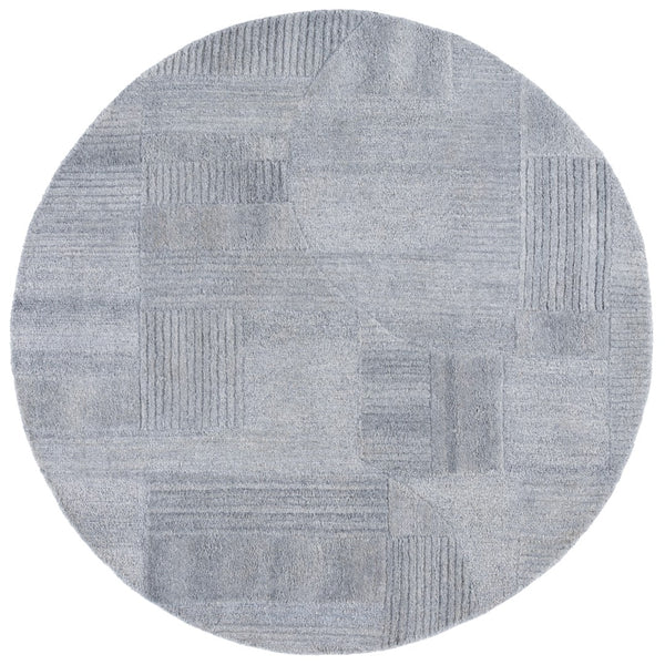 Safavieh Harvest Modern Area Rug - Hand-tufted Polyester With Geometric Design For Stylish Interiors Grey Polyester Pile Hvt401f-4