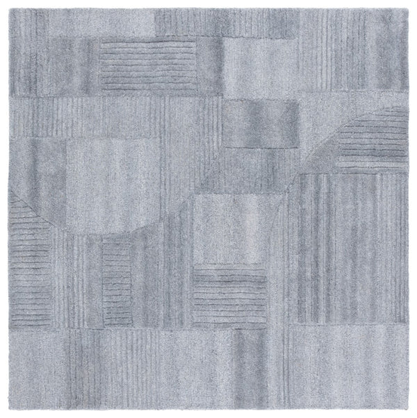 Safavieh Harvest Modern Area Rug - Hand-tufted Polyester With Geometric Design For Stylish Interiors Grey Polyester Pile Hvt401f-4