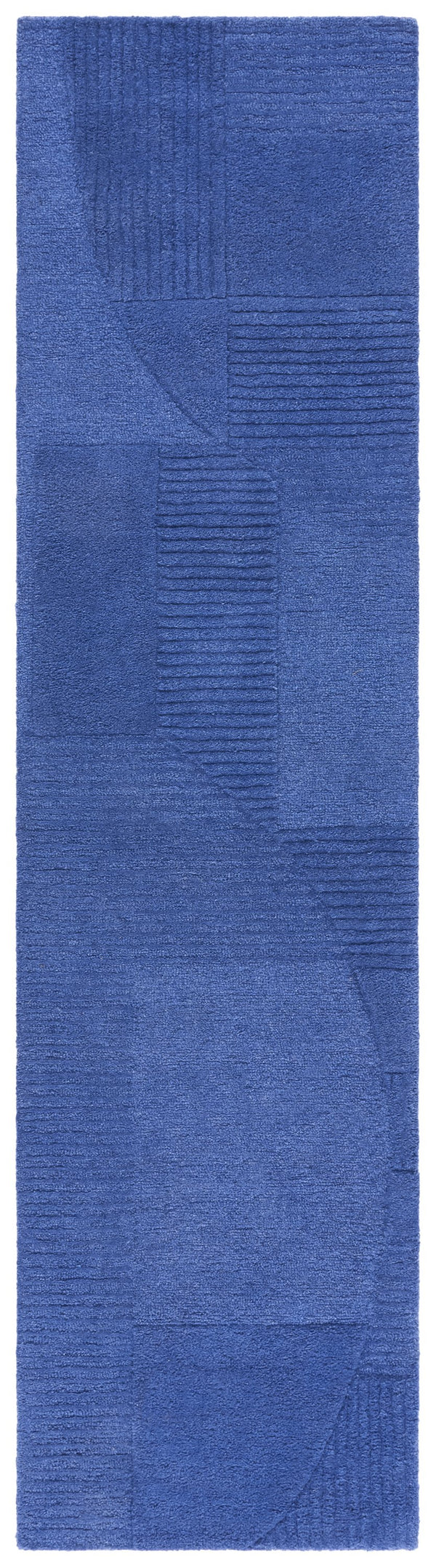 Safavieh Harvest Hand-Tufted 401M Blue Area Rug — Plush Low-Profile Polyester, Geometric Modern Accent 5'-0" x 8'-0" HVT401M-5