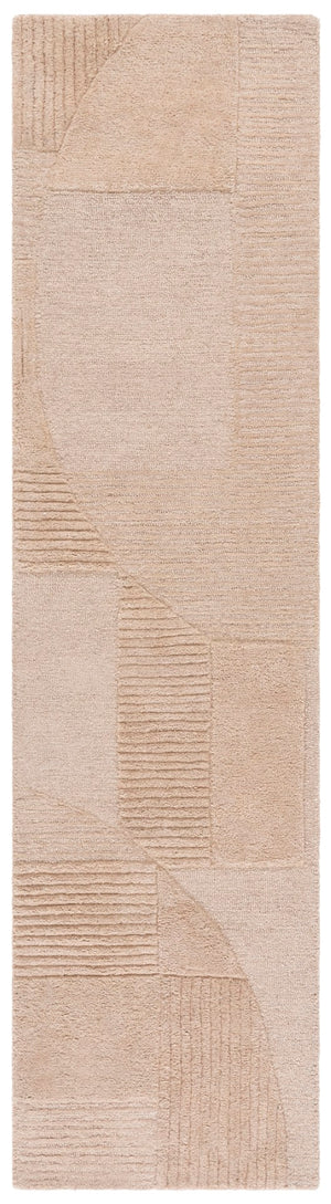 Safavieh Harvest Modern Area Rug - Hand-tufted Polyester With Geometric Design For Stylish Interiors Brown Polyester Pile Hvt401t-3