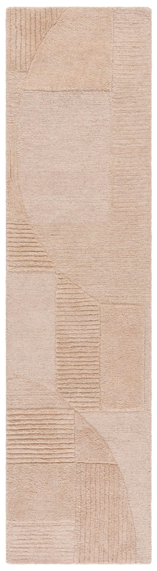Safavieh Harvest Modern Area Rug - Hand-tufted Polyester With Geometric Design For Stylish Interiors Brown Polyester Pile Hvt401t-3