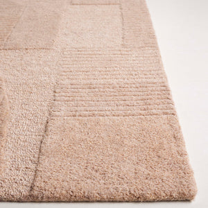Safavieh Harvest Modern Area Rug - Hand-tufted Polyester With Geometric Design For Stylish Interiors Brown Polyester Pile Hvt401t-3