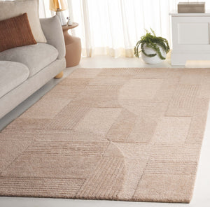 Safavieh Harvest Hand-tufted Runner Rug - Modern Geometric Design For Elegant Home Décor And Comfort Brown Polyester Pile Hvt401t-5