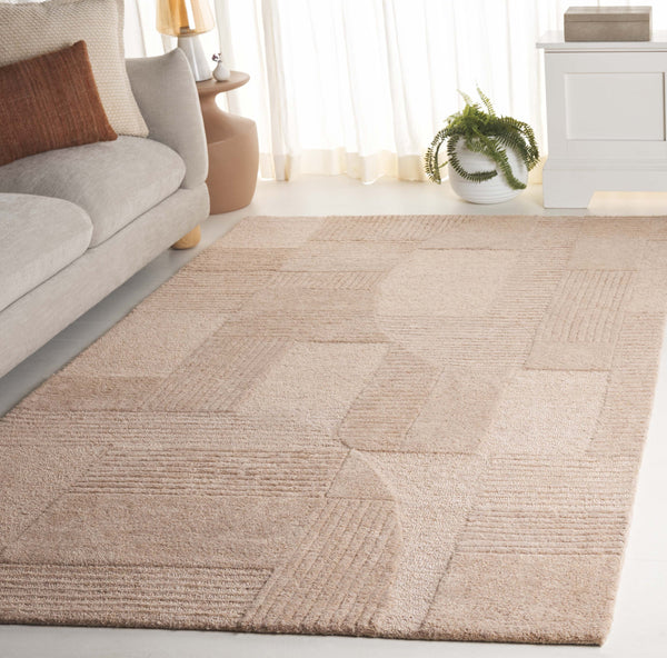 Safavieh Harvest Hand-tufted Runner Rug - Modern Geometric Design For Elegant Home Décor And Comfort Brown Polyester Pile Hvt401t-5